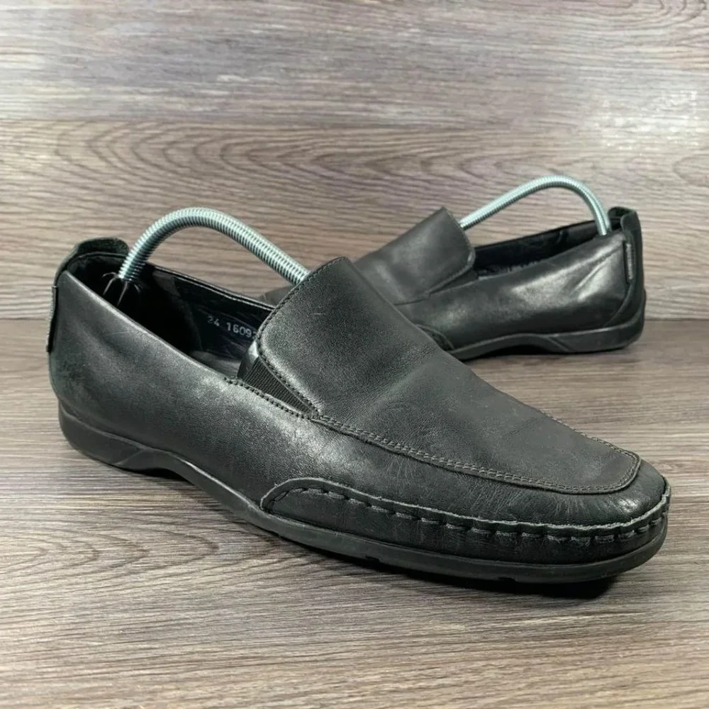 Mephisto Black Leather Slip On Men’s Size 9 Loafer